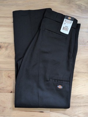 Dickies 85283 Loose Fit Double Knee Work Pants - Black, Size 36x32 New w/ Tags