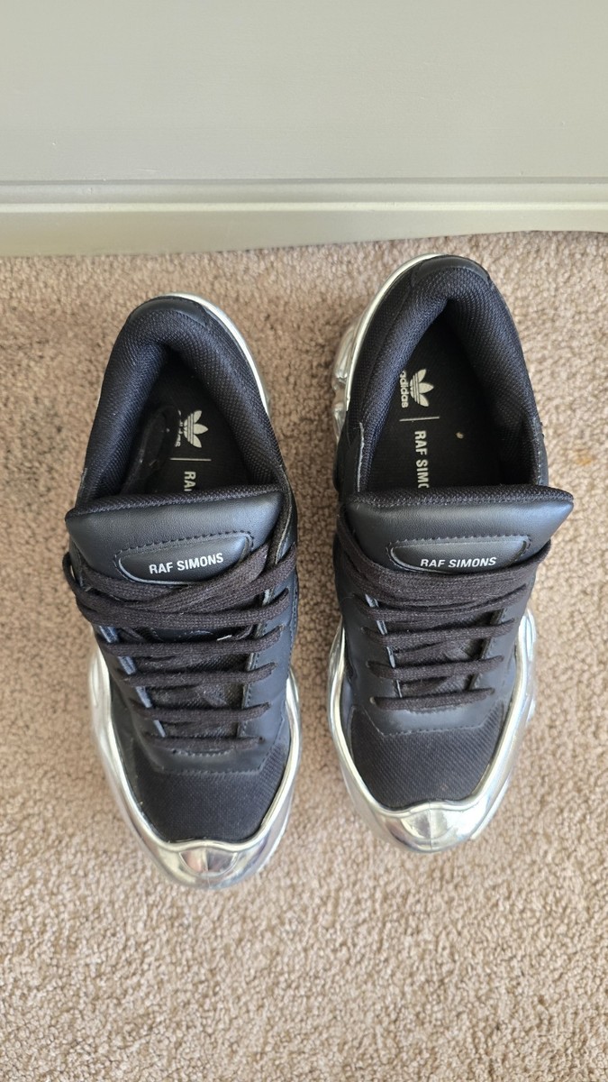 USED Adidas x Raf Simons Ozweego Mirrored Black Metallic