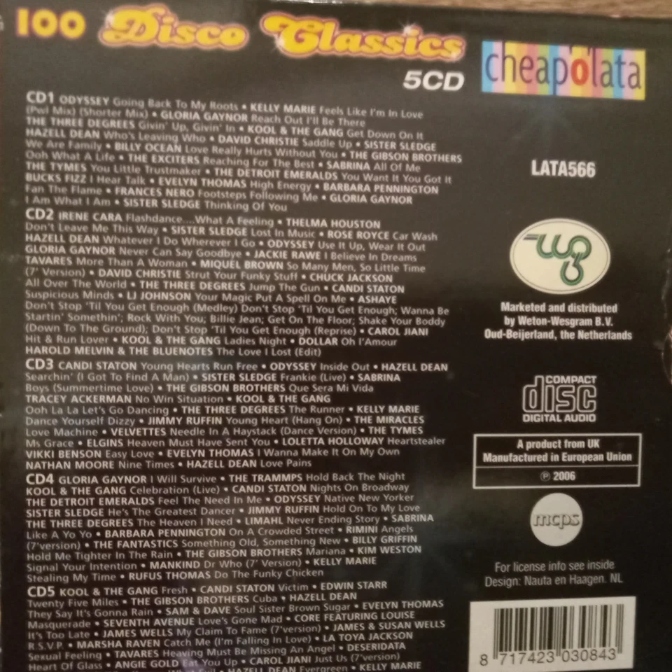 100 Disco Classics - 5CD BOX 2006 - Bild 2 von 2