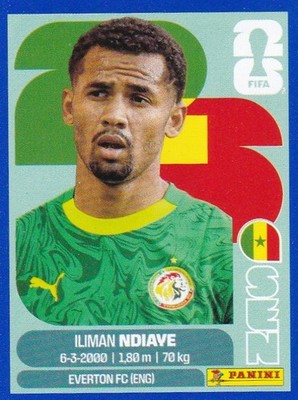 2026 PANINI  FIFA World Cup  SSP BLUE Sticker #SEN18 Iliman Ndiaye - Senegal