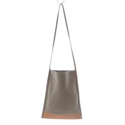 TIDEWAY Shoulder Bag Leather Logo Brown Brown/SR Ladies
