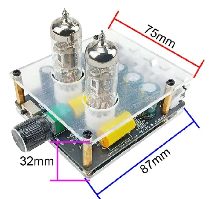 Röhrenvorverstärker Verstärker HiFi 6A2 echte Röhrenverstärkung kein Fake - Bild 4 von 4