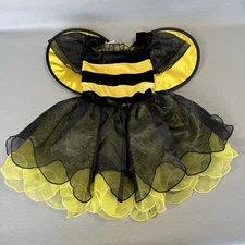 Koala Kids Costume Baby Girls 4T 5T Bumble Bee Halloween Black Yellow Dress