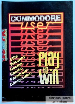 Commodore User   Play to Win Special   Elite, Paradroid, Wizardry - Commodore 64