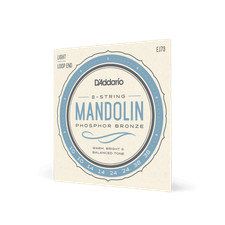 D'Addario EJ73 Mandolin Strings, Phosphor Bronze, Light, 10-38