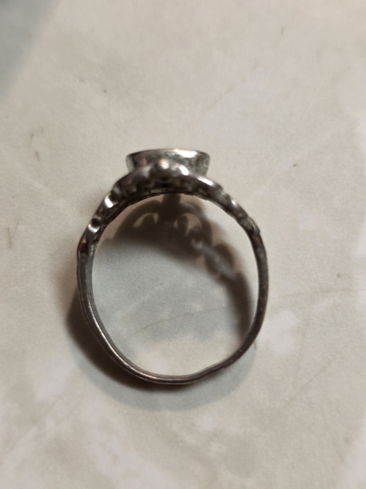 925 Sterling Silver Celtic  Ring Scroll Swirl Des… - image 4