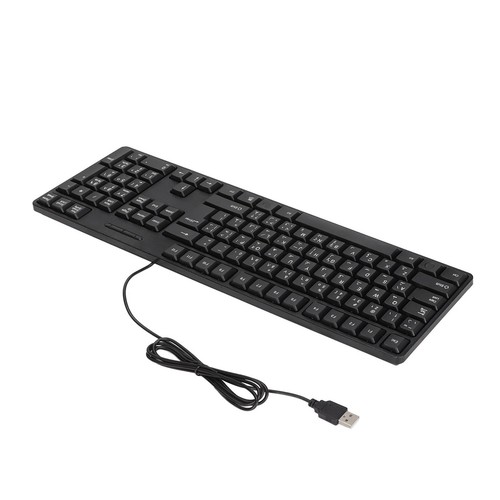Arabic Keyboard 104 Keys Usb Interface Wired Design Black Abs Material Off TDM - Picture 4 of 23
