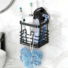 Suction Cup Toothbrush Holder Wall Mounted, Bathroom Toothbrush and Toothpast...