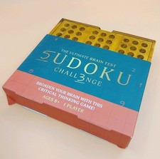 Wooden "Sudoku" 5udoku Challenge Professor Puzzle Complete VGC "make an offer"