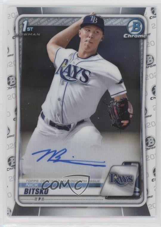 2020 Bowman Draft Chrome Draft Picks Auto Nick Bitsko #CDA-NB Auto