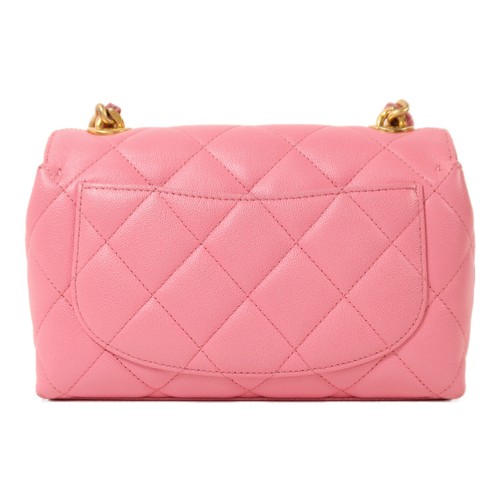 CHANEL CC GHW Chain Schultertasche Kalbsleder Leder Rosa - Bild 2 von 16