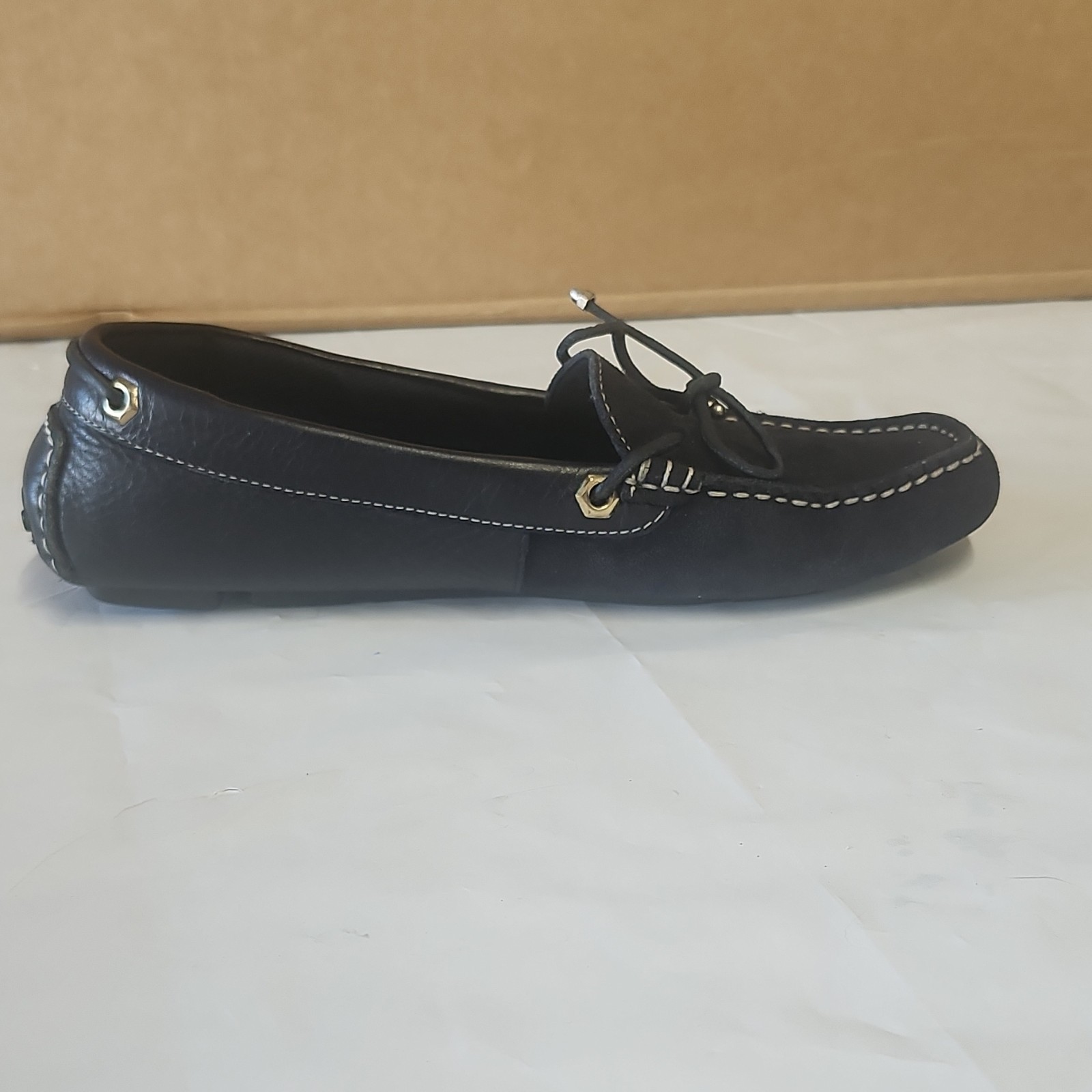 Tommy Hilfiger Women"s Navy Leather Moccasin Cushioned Comfort Shoes US 9 thumbnail 11