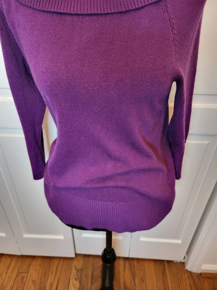 Suéter Púrpura Marilyn Monroe Escote Cuello M Retro Twee Clásico PinUp Foto 4 de 4