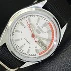 REFURBISHED SEIKO 5 AUTOMATIC 6309A VINTAGE JAPAN MENS WHITE WATCH a441854-1