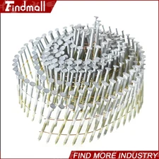 Findmall 3600 Pieces 15 Degree 2-1/4" x 0.092" Full Round Head Siding Nails New