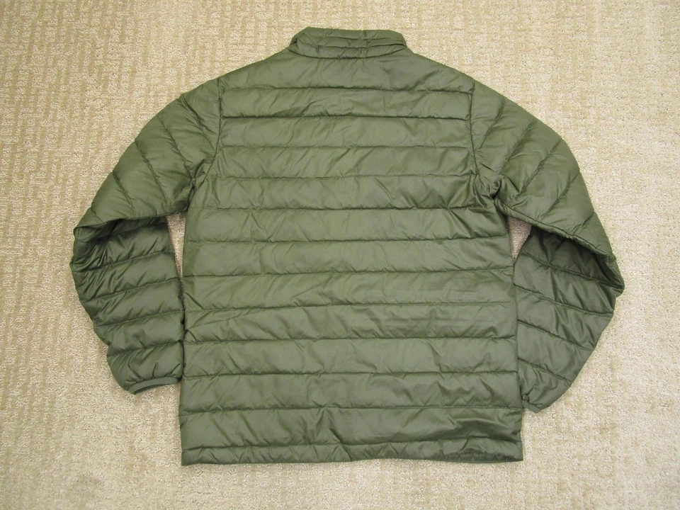 Chaqueta Patagonia Jóvenes Niños XL 14 Verde Plumón Suéter Puffer Cremallera Completa Aislada Foto 3 de 4