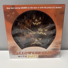 Mark Feldstein Halloween Clock With Scary Sou...