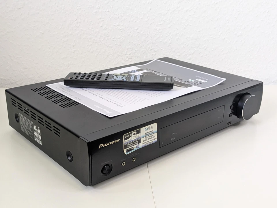 Pioneer VSX-S500 Netzwerk Kompakt Receiver HDMI, flache Bauart m. Fernbedienung - Bild 3 von 4