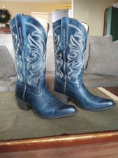 Ariat Heritage J toe blue cowgirl boots 9b
