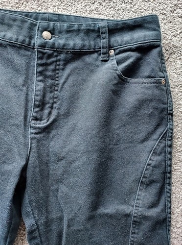 Vintage Harley Davidson Jeans Womens Sz 10 Long Black Motorcycle Riding Pants - Picture 4 of 14