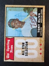 1968 Topps Tony Oliva All-Stars #371, poor, tape damage