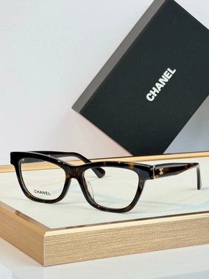 Chanel CH3512 Cat Eye Eyeglasses Dark Tortoise 55-16 140 Women's