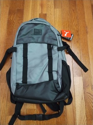 PUMA Coated Traverse Grey Backpack With Laptop Sleeve  New with Tags