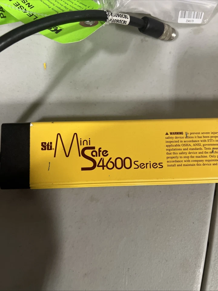 STI Mini Safe 4600 Series MS46-30-1215-Q1-X-CX1 Light Curtain Transmitter - Image 2 of 4