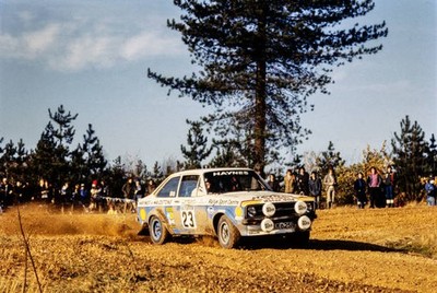 John Taylor Phil Short Ford Escort RS 1800 MKII RAC Rally on Novem- Old Photo 1
