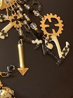 Lunch At The Ritz Steampunk 1980s Clockwork Earrings Pendant Brooch Retired Runw — photo 2