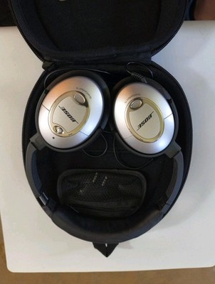 Bose QuietComfort 15 On Ear Acoustic Noise Cancelling Headphones Used Working