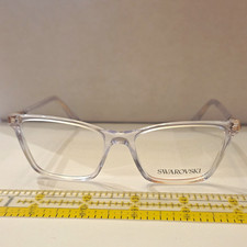 Swarovski SK2015 Clear Rectangular Metal/Plastic Full Rim Eyeglasses 51-16-140
