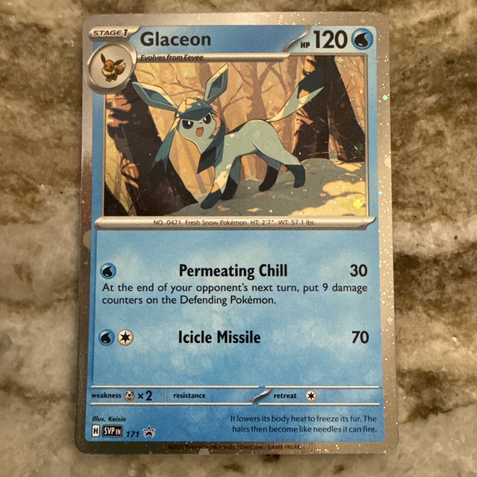 Glaceon 171 Sv: Scarlet & Violet Black Star Promo Holo Pokemon TCG Near Mint