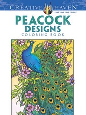 Creative Haven Peacock Designs Coloring Book Creative Haven Coloring - GOOD