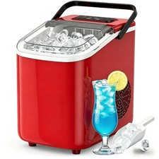 Countertop Ice Maker with Handle, Small Porta...