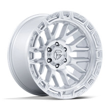 20x10 Fuel Wheels Fc890 Rail Gloss Silver W Machined Face 6x139.7 Rims 1pc