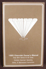 1985 Chevrolet Camaro Owners Manual - Original