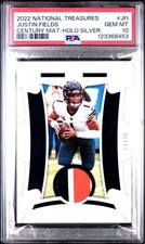 2022 National Treasures Century Materials Silver Holo #CEN-JFI Justin Fields /25
