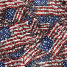US Glitter Flag 23 - 20" x 38" Hydrographic Film Hydro Dipping