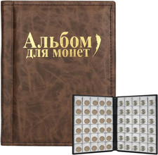 Raccoglitore Monete, 250 Tasche Album Da Collezione, Porta Monete Di Varie Dimen