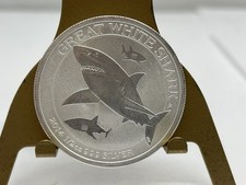2014 Australia 1/2 oz Silver Great White Shark BU - 50 Cents Half Dollar .999 