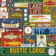 Ceaco Jigsaw Puzzle; Lake Life; Rustic Lodge series; 1000 pcs; 3161-10