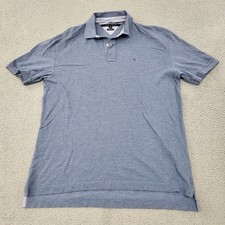 Tommy Hilfiger Polo Mens XL Blue Classic Fit Shirt