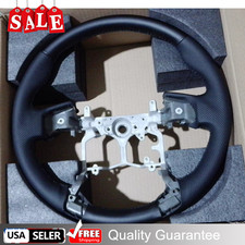 Black Leather Steering Wheel Replacement For Toyota Tacoma 4runner Tundra 14-21