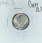 1948-D MERCURY SILVER DIME ~ GEM BU ~ NICE COIN