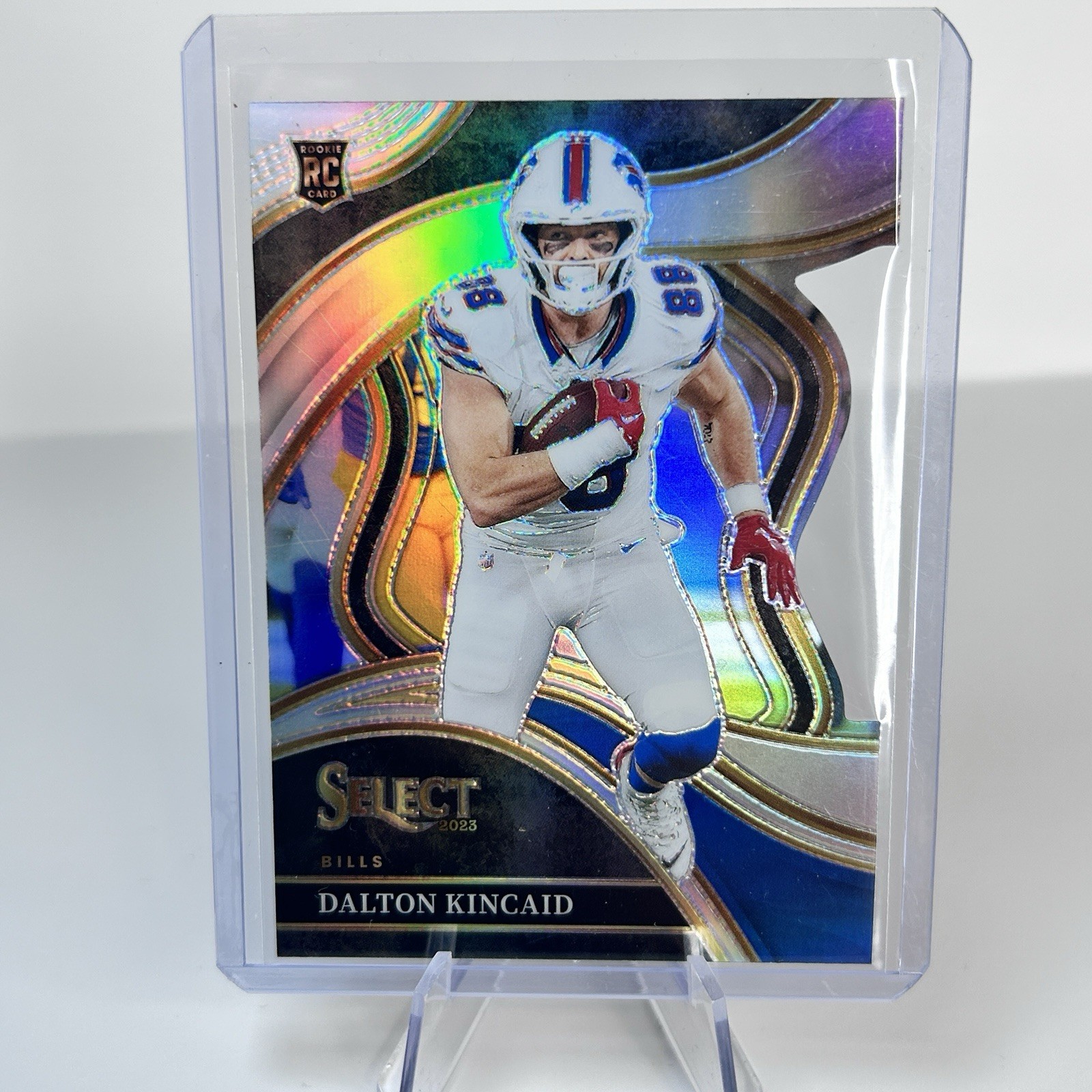 2023 Select Dalton Kincaid Red/Black Club Level Prizm Die-Cut "RC" #281, Bills