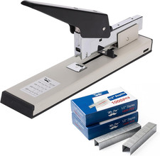- Heavy Duty Stapler with 1000 Staples, 100 Sheet High Capacity, Office