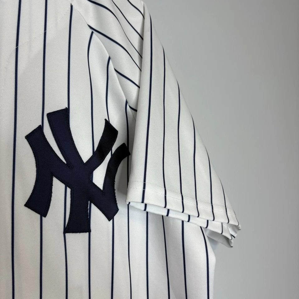 Camiseta deportiva local cosida a rayas Alex Rodríguez #13 de los Yankees de Nueva York para hombre talla grande Foto 4 de 4