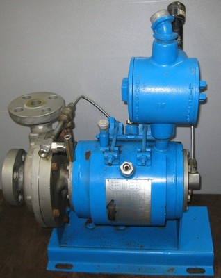 CHEMPUMP MODEL GAT-1.5K-3S S/N TPE-R261-1 SEAL LESS LEAK-PROOF CANNED MOTOR PUMP
