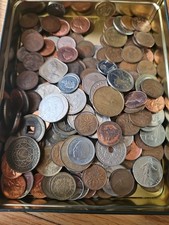 Old Foreign Coins collection over 2lbs Canada france Aruba Netherlands more 